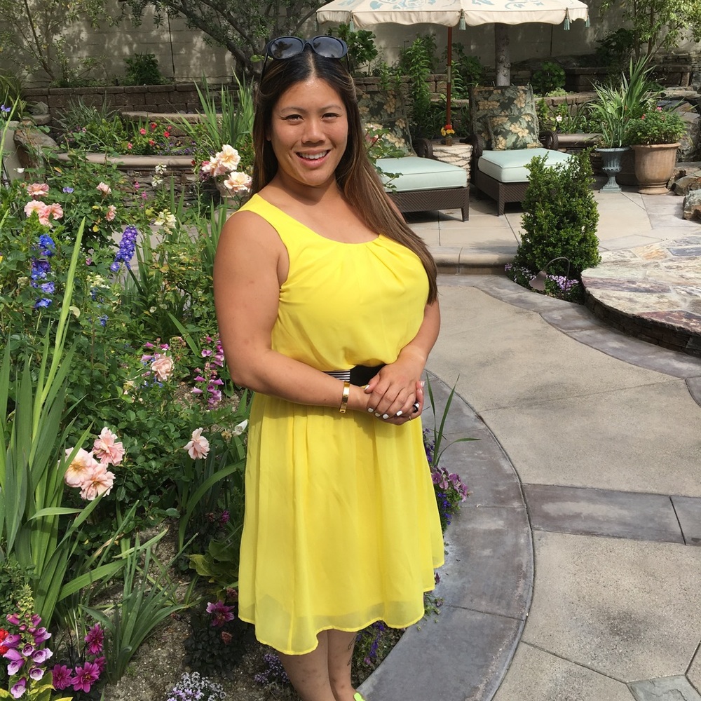 AB Studio Yellow Dress